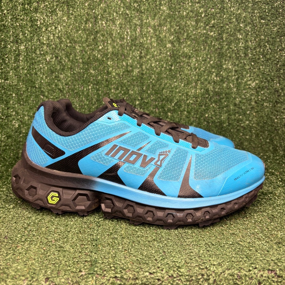 Inov-8 Trailfly Ultra G 300 Max Graphene Grip Trail Running Sneaker Blue Mens 10